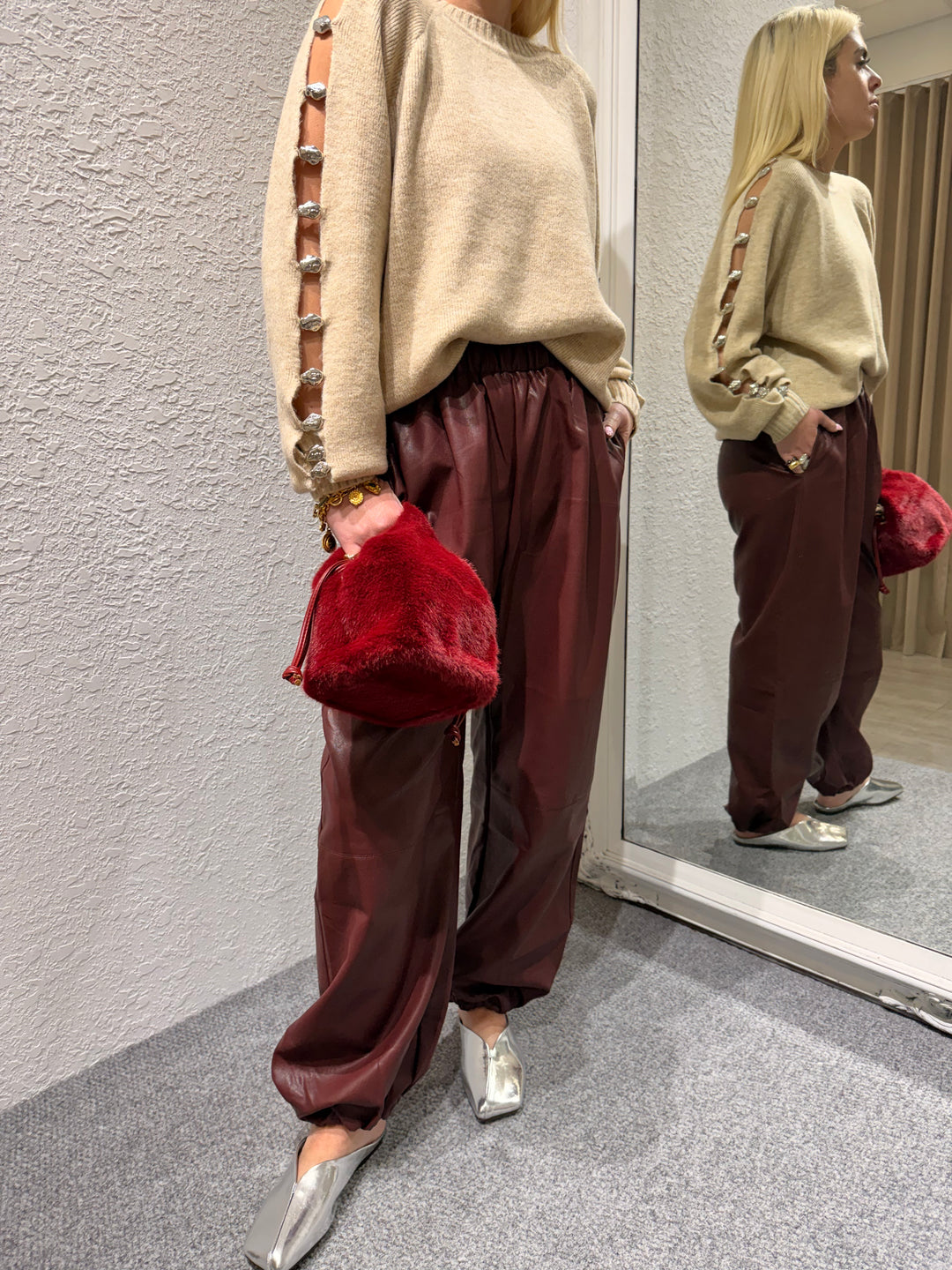 Alta Leather Joggers