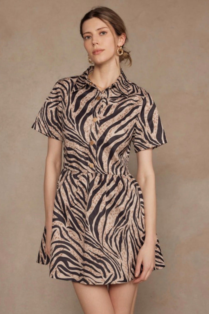 Elouise Zebra Dress