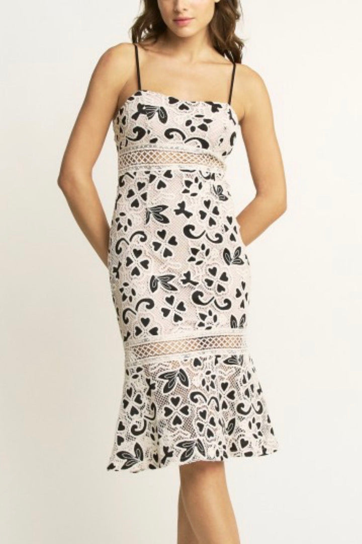 Danita Embroidered Midi Dress