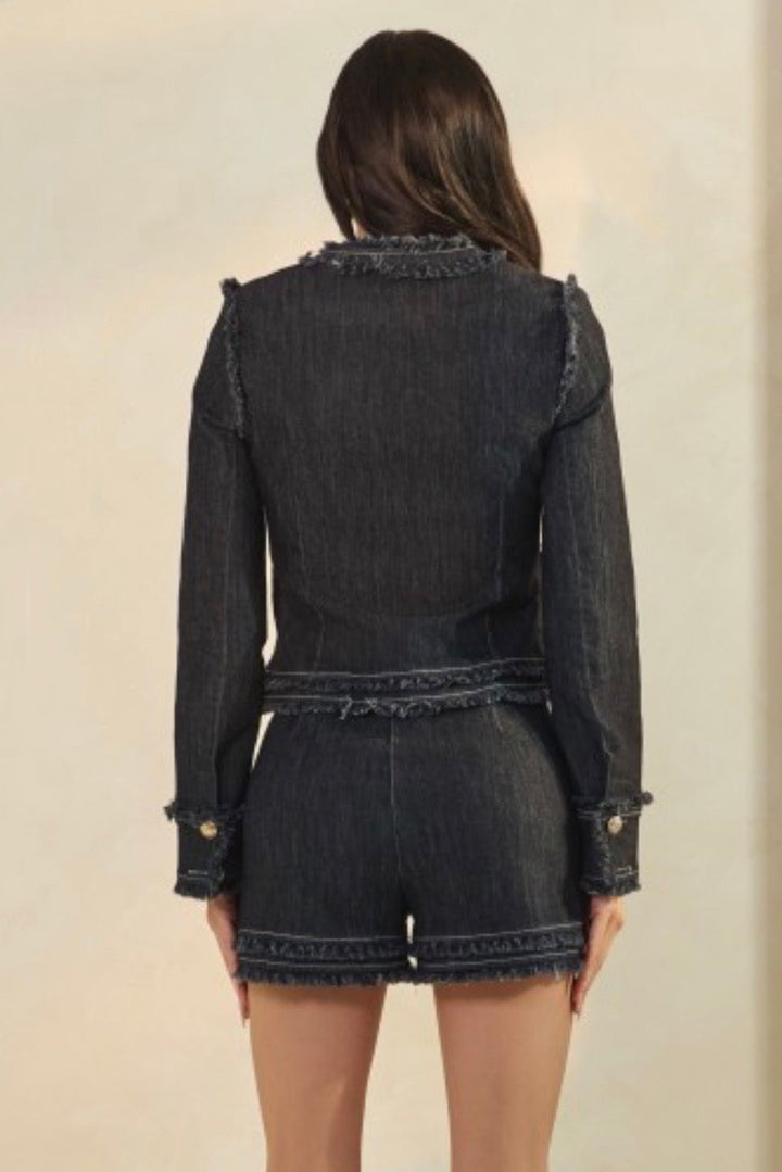 Kayla Dark Denim Shorts