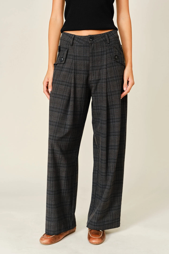Moonlit Plaid Trousers