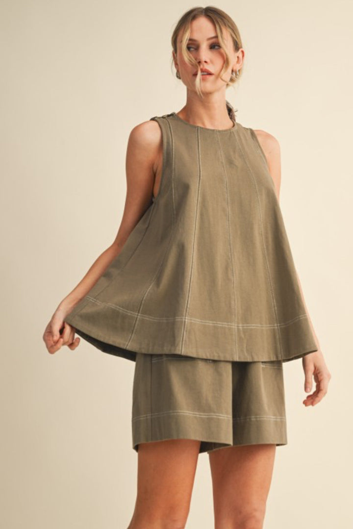 Lenna Stitch Top