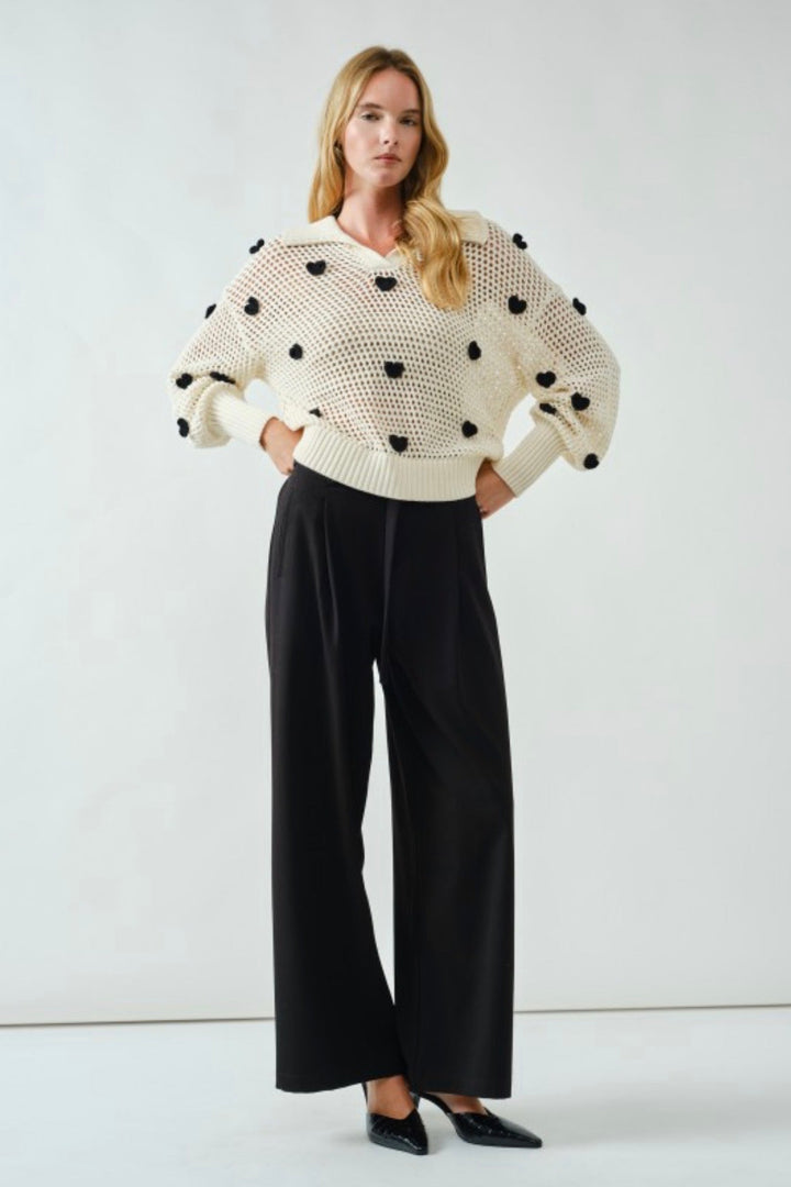 You Have My Heart Crochet Sweater