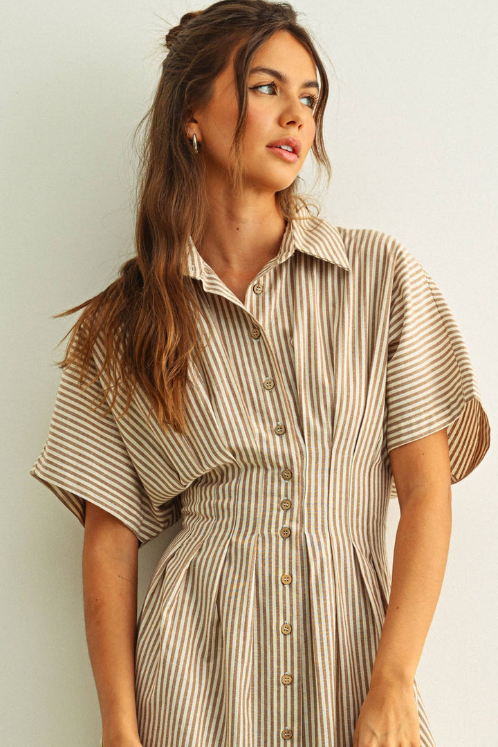 Mia Waist Detail Shirtdress