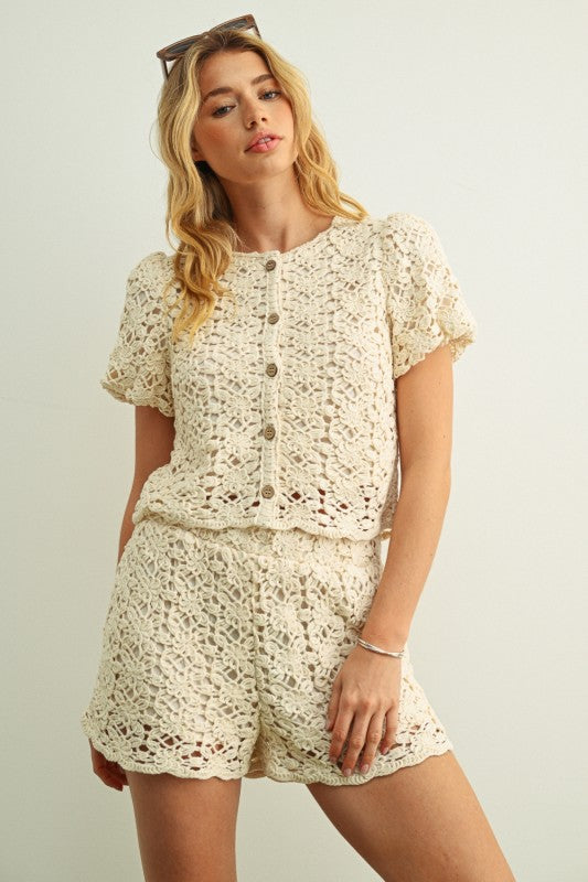 Ellie Crochet Top
