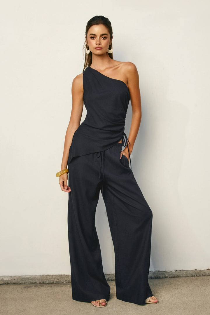 Margot Linen Pull On Pants