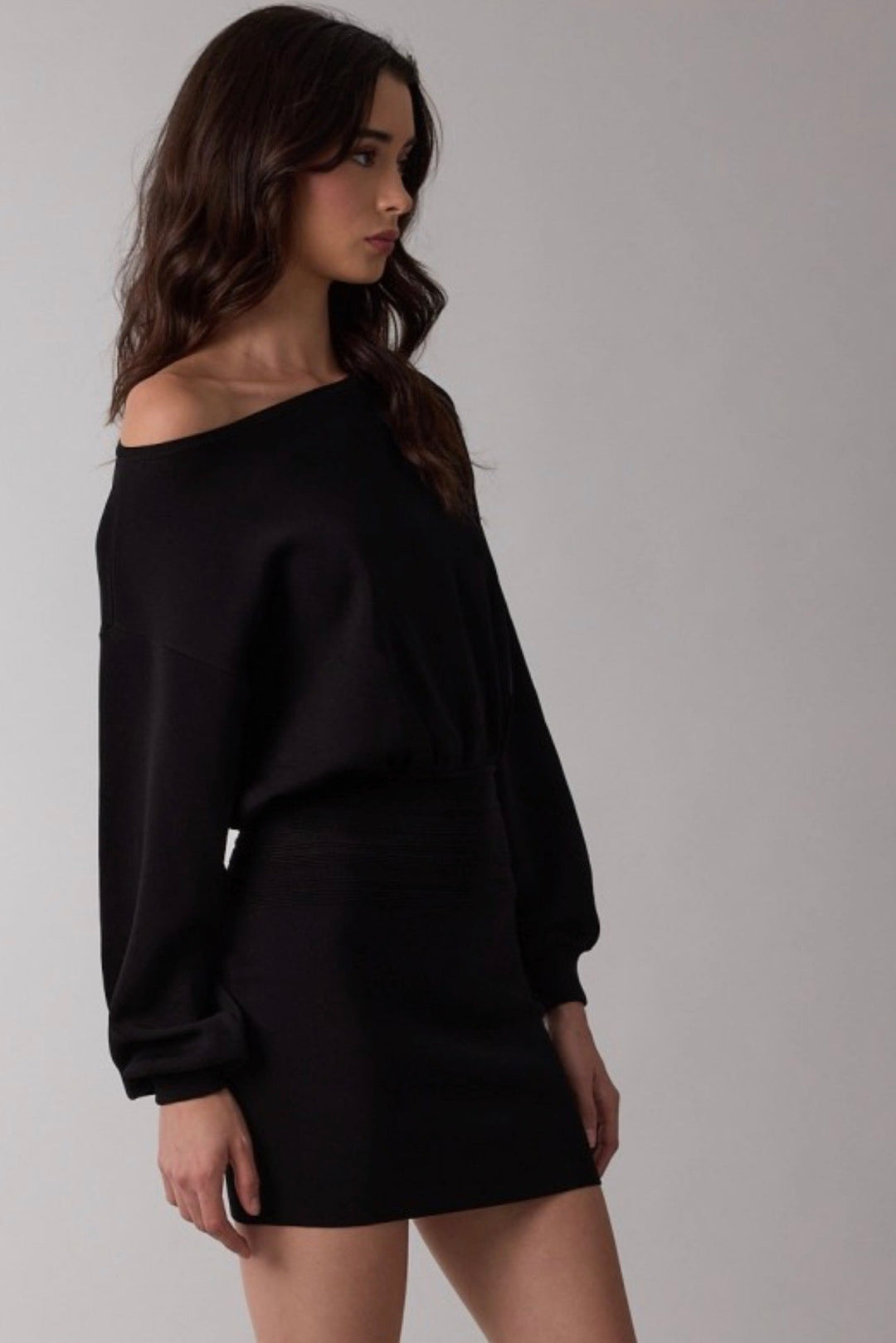 Leslie Waistline Knit Mini Dress