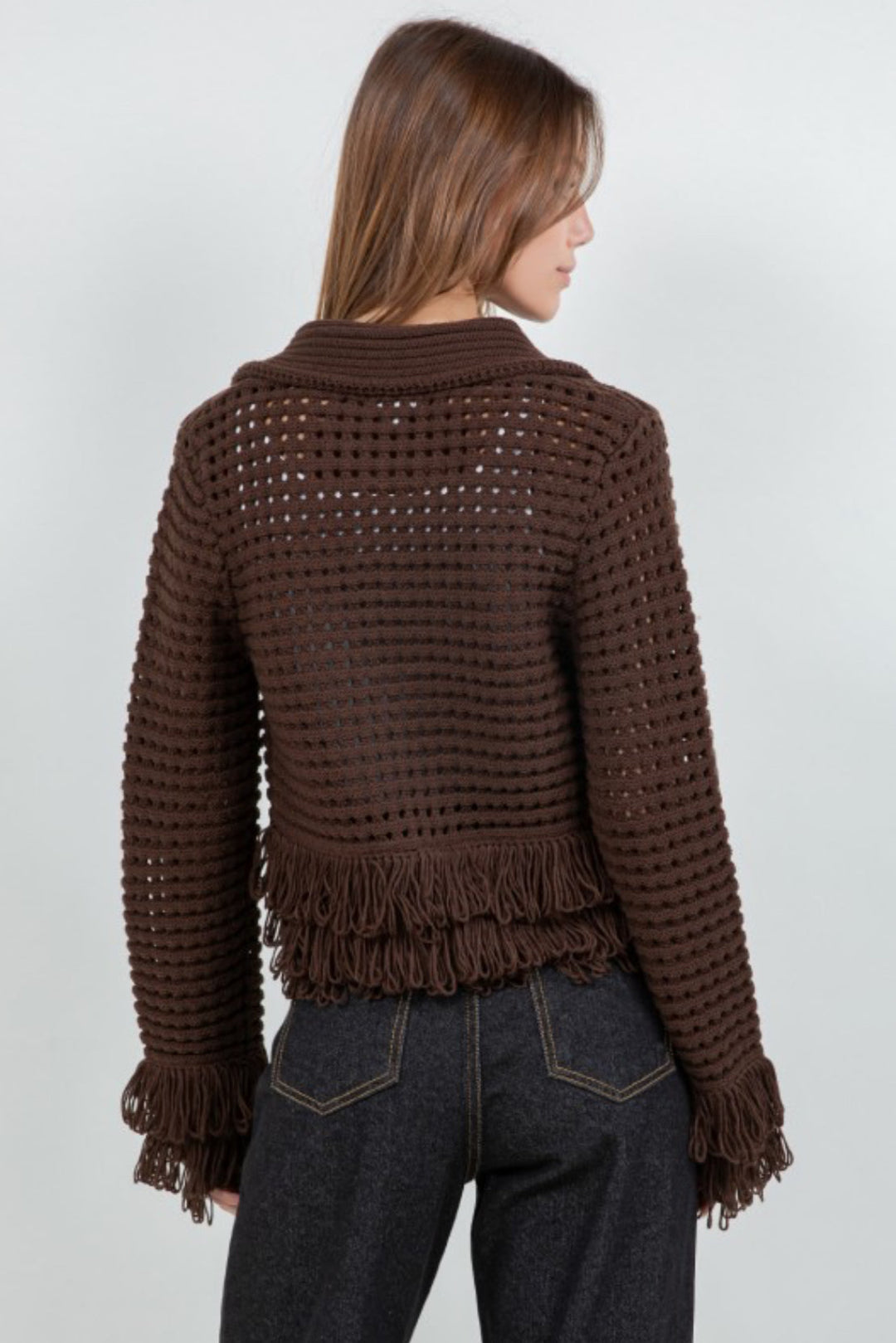 Fringe Detail Cardigan