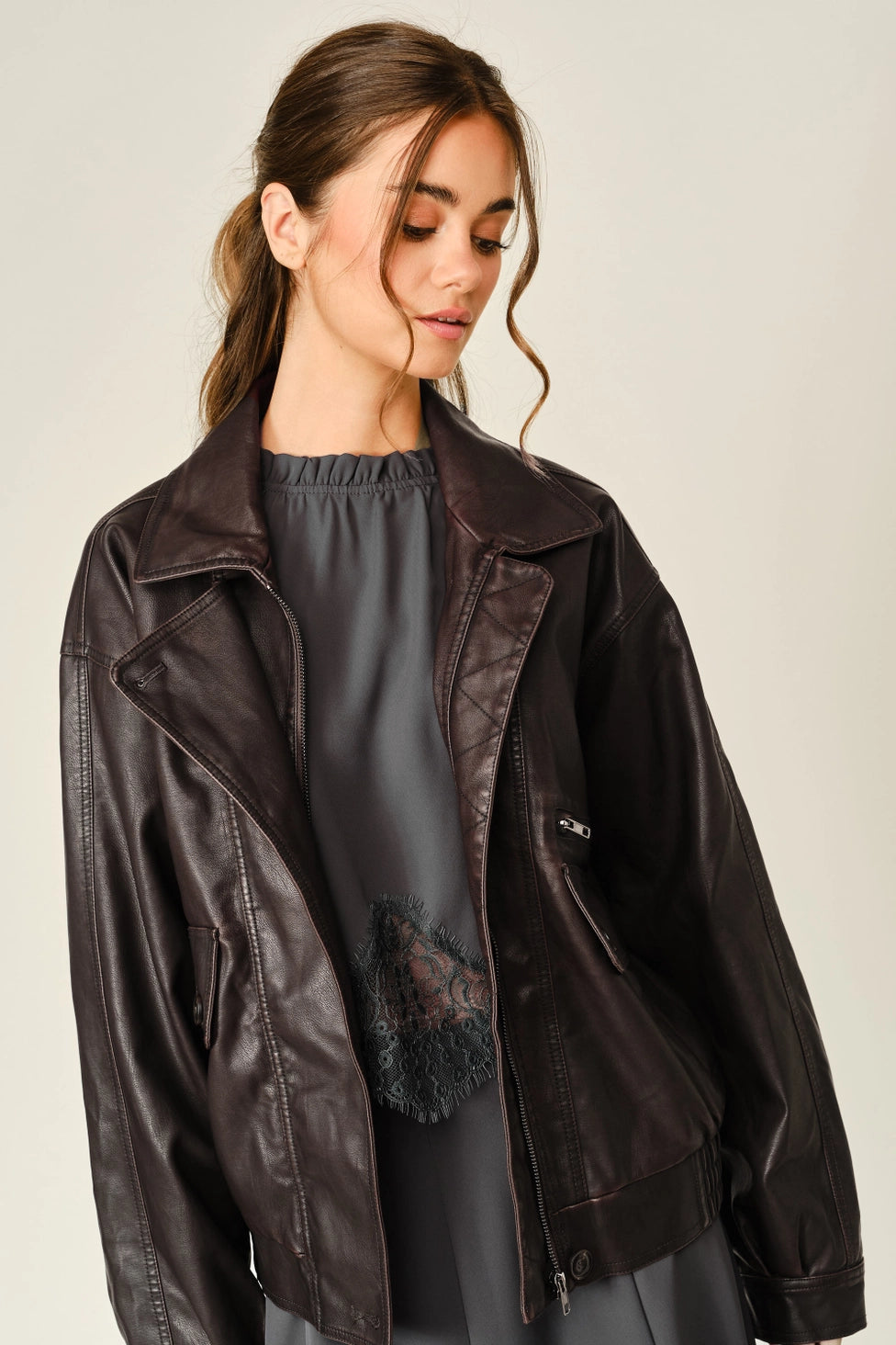 Luxe Vintage Wash Leather Jacket