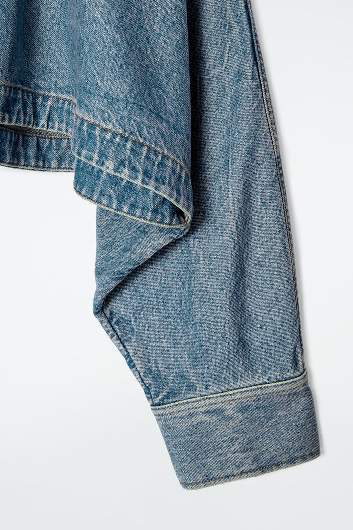 Denim Cape Top
