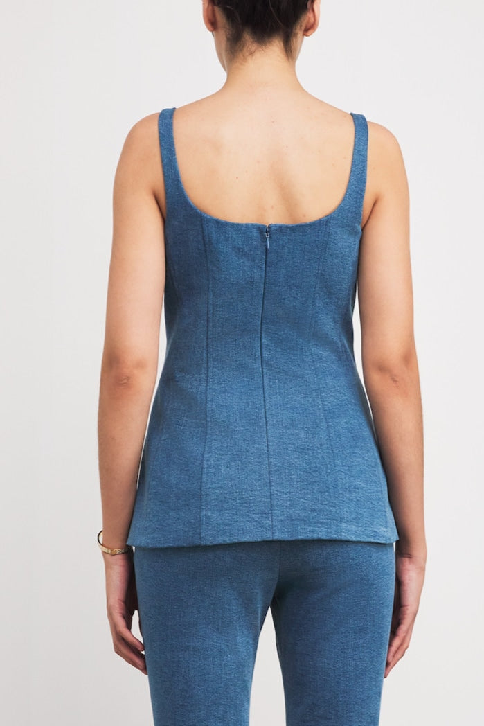Denim Tailored Vest