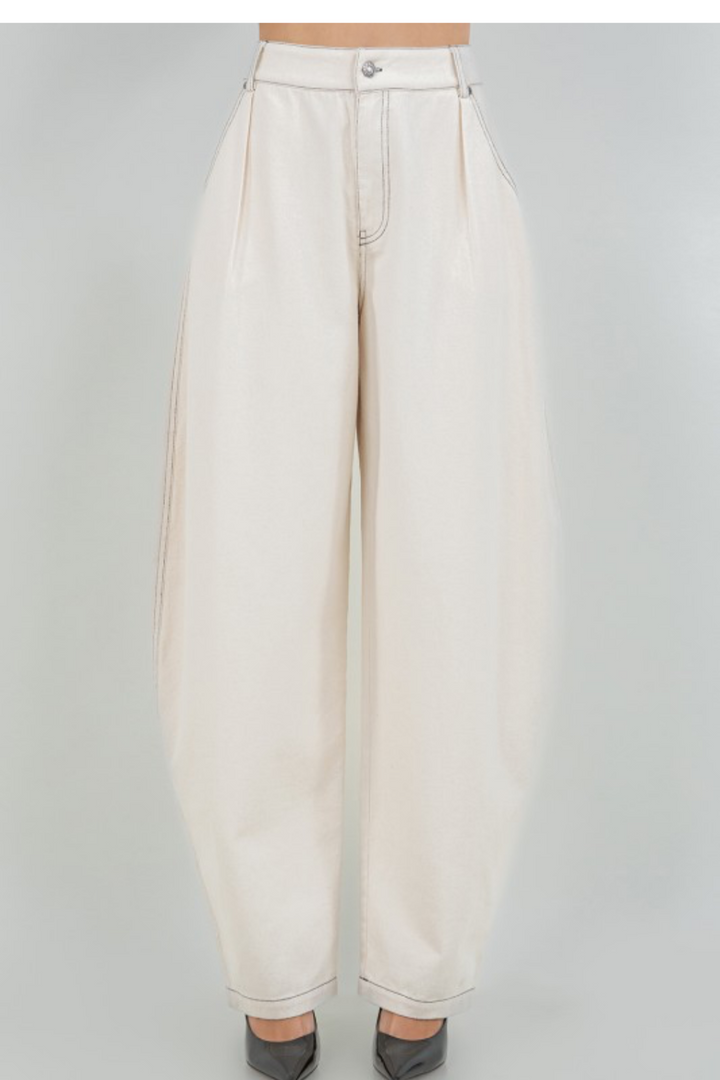 Button Up Barrel Jeans