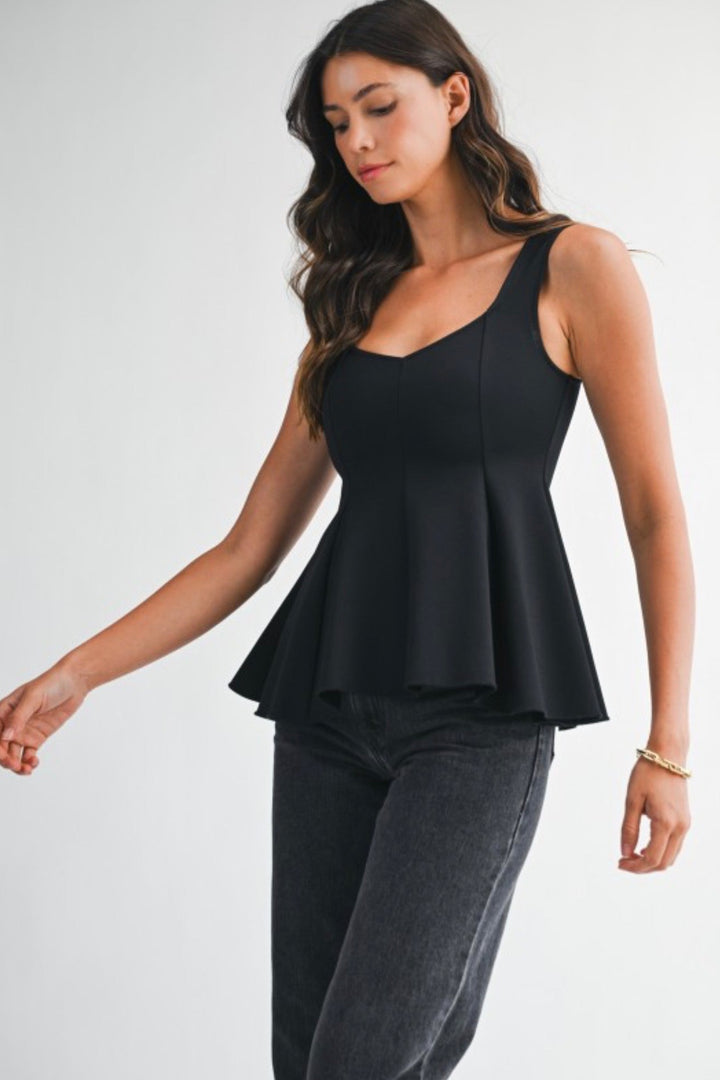 Sweetheart Peplum Top