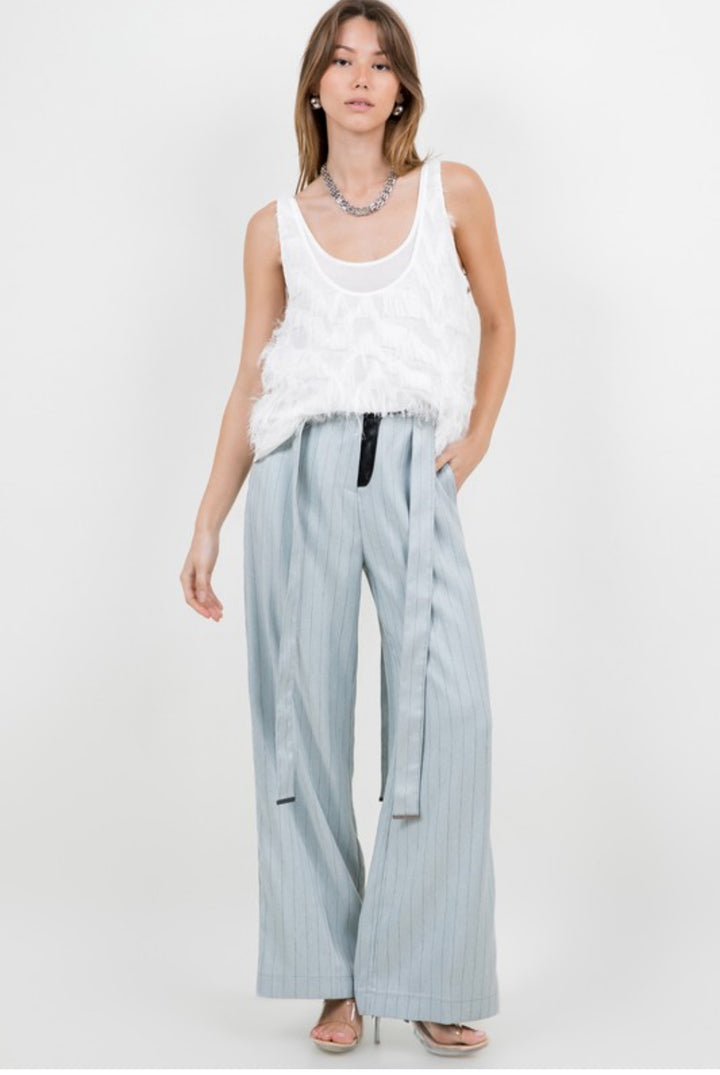 Chic Side Fringe Top