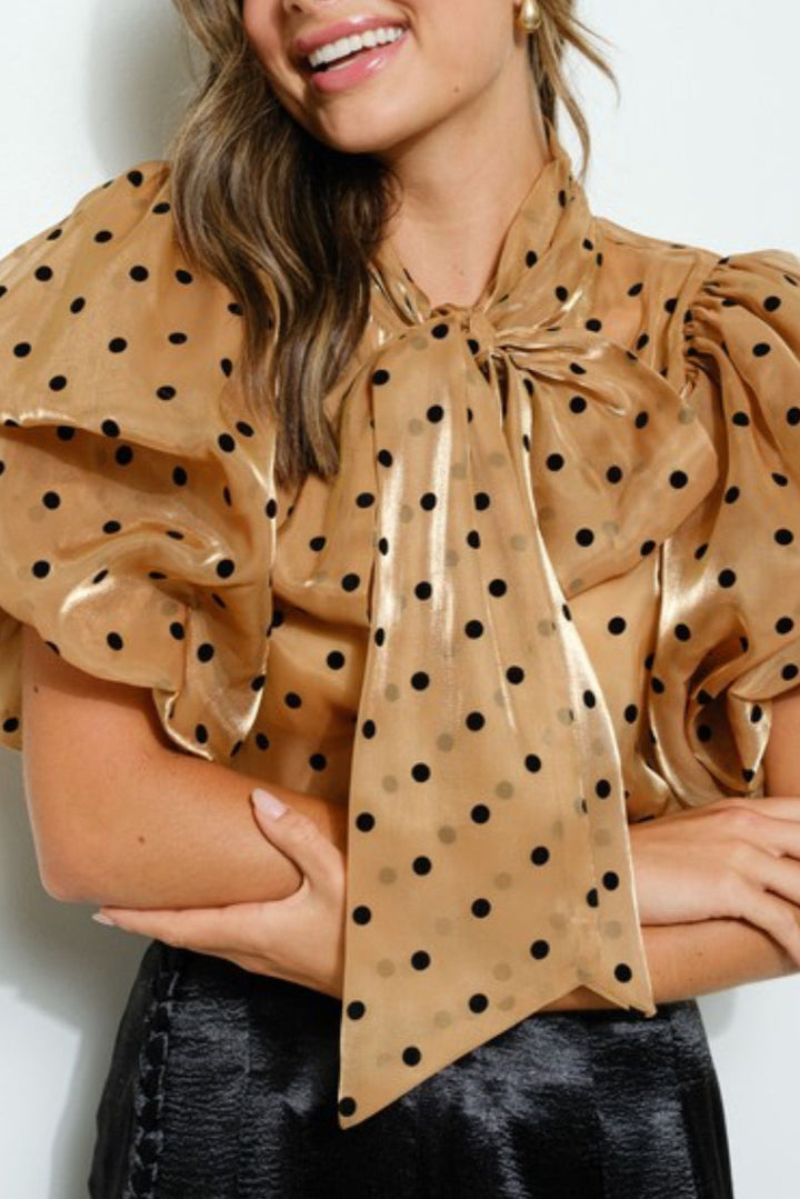 Refined Polka Dot Top