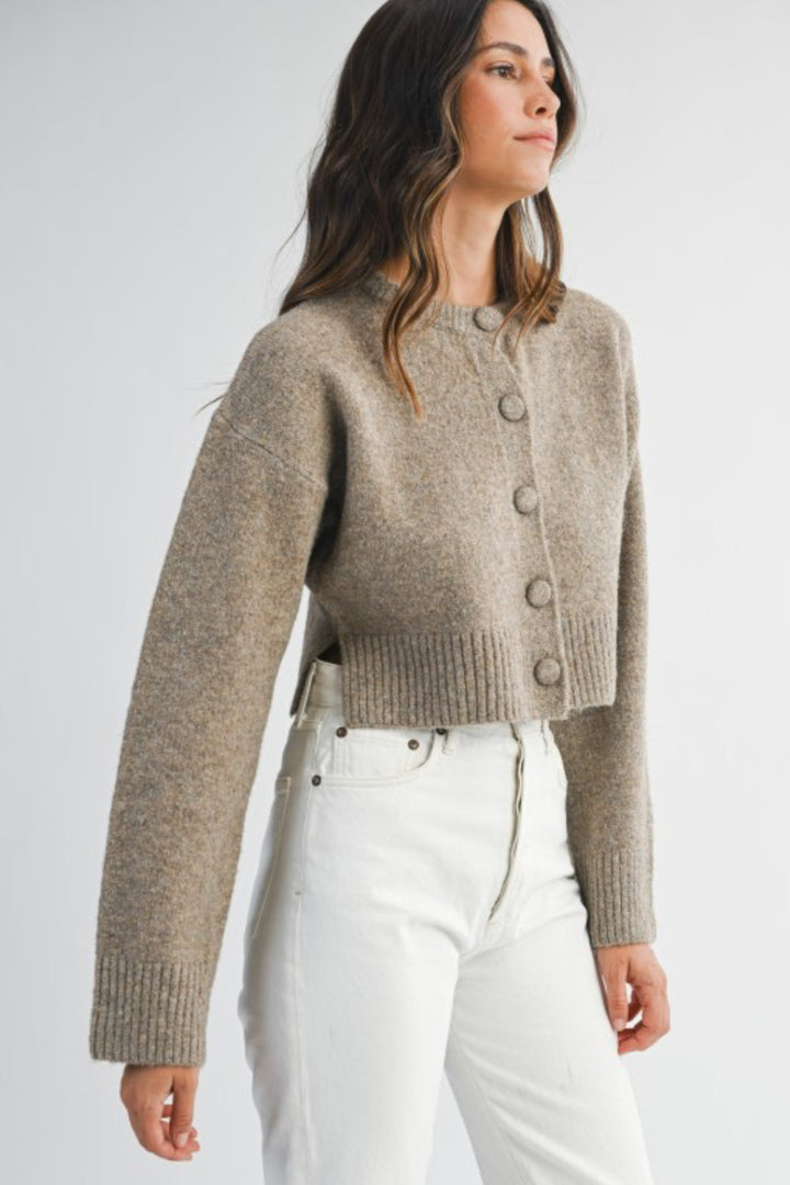 Coffee Dates Crop Cardigan
