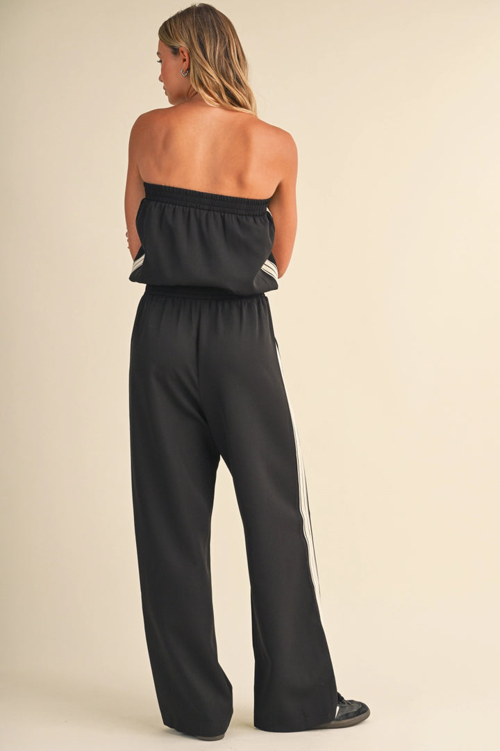 Jade Strapless Trim Jumpsuit