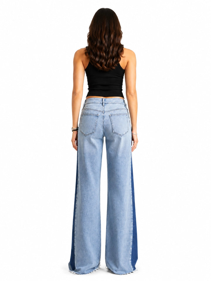 Tony Mid-Rise Two Tone Jean