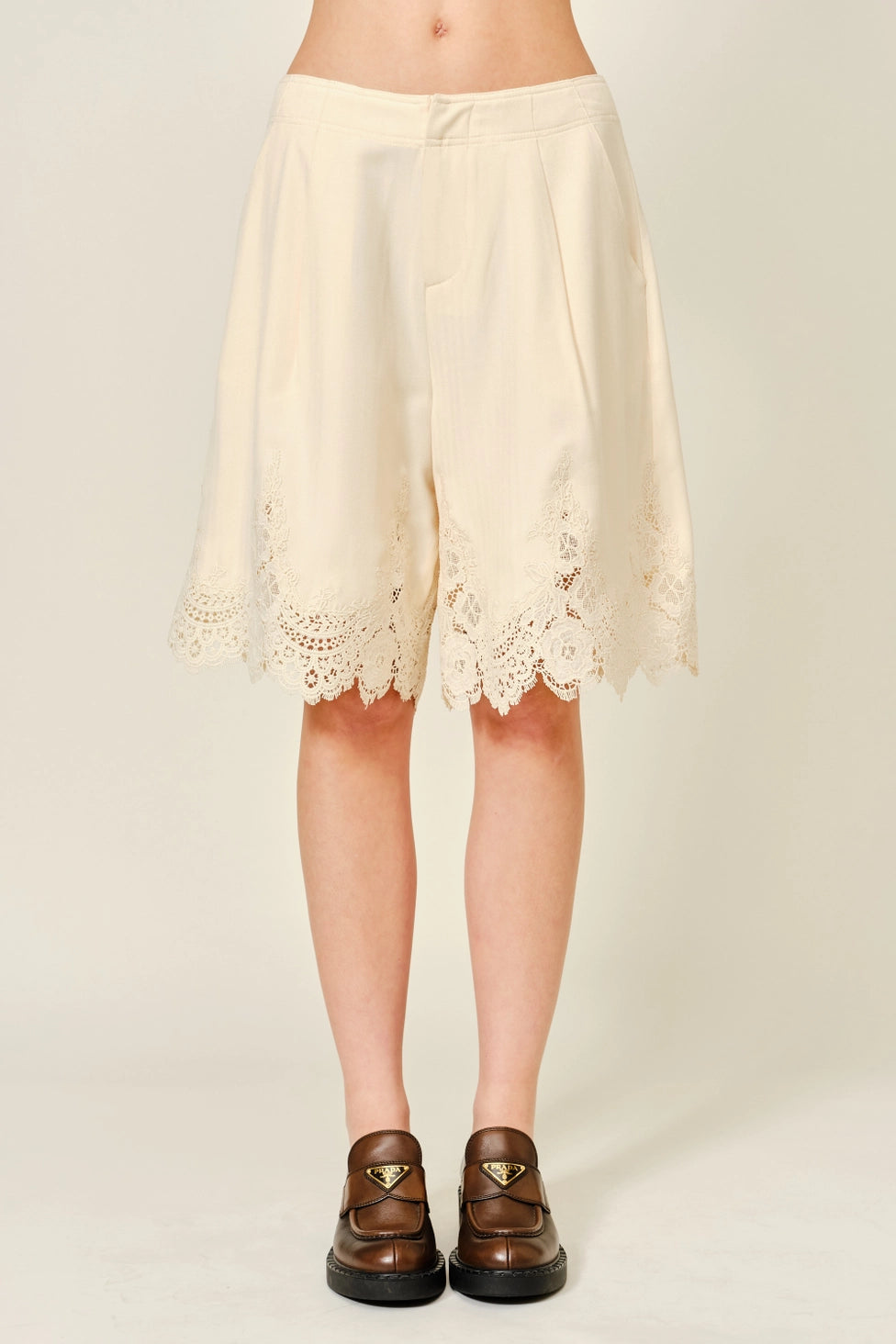 Mingle Lace Detail Bermudas