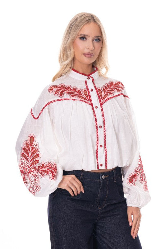 Brookline Embroidered Top