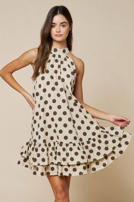 Kensie Dot Mini Shift Dress