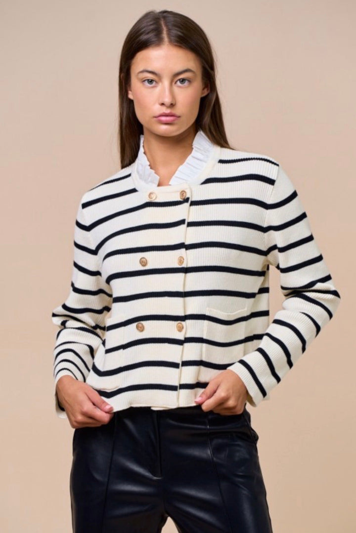 Home To You Stripe Cardigan