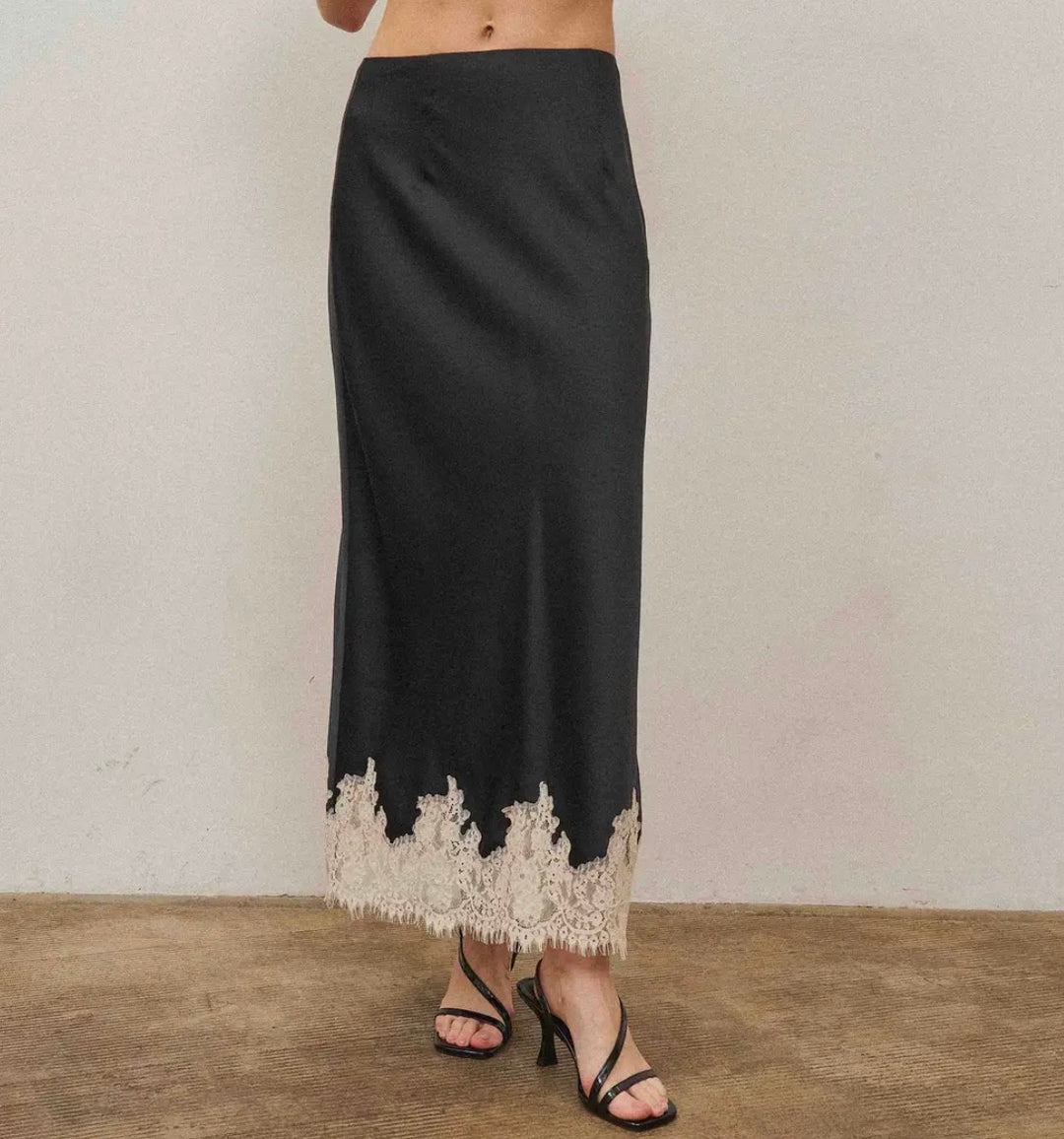 Lani Lace Satin Skirt