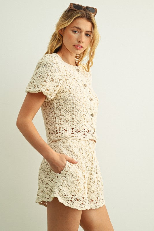 Ellie Crochet  Shorts