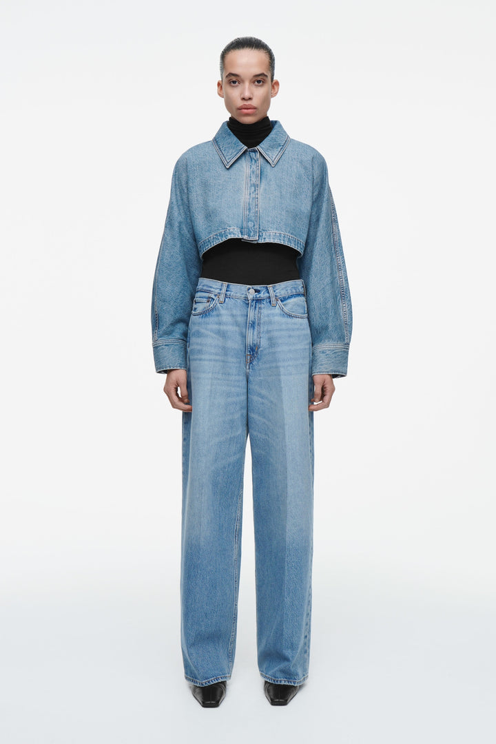 Denim Cape Top
