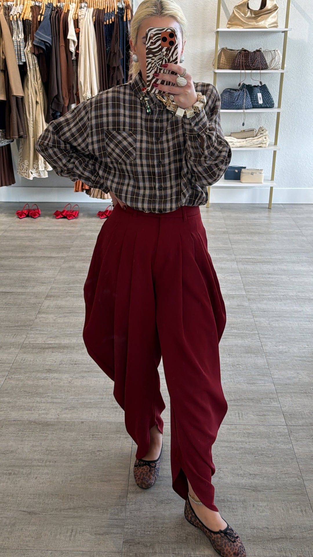 Sweet Chick Plaid Top