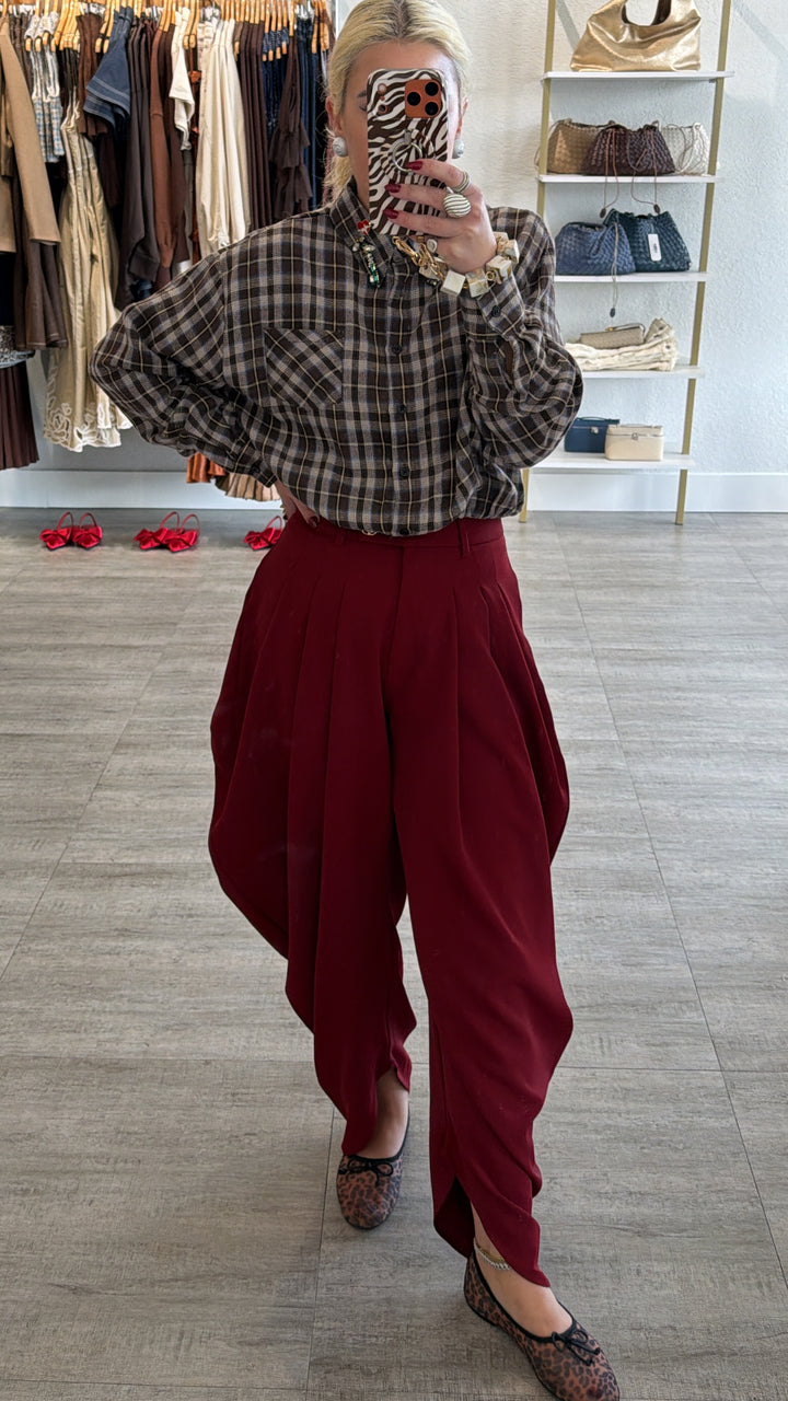 Sweet Chick Plaid Top