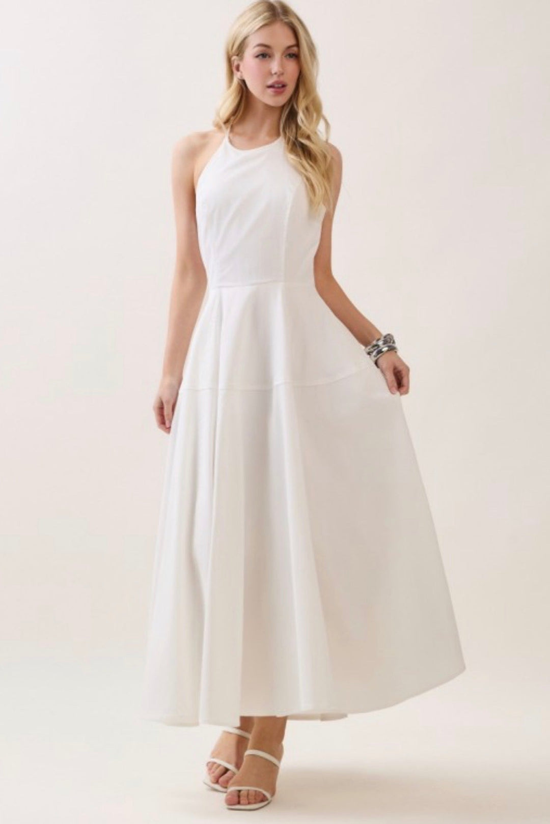 Nellie Halter Maxi Dress