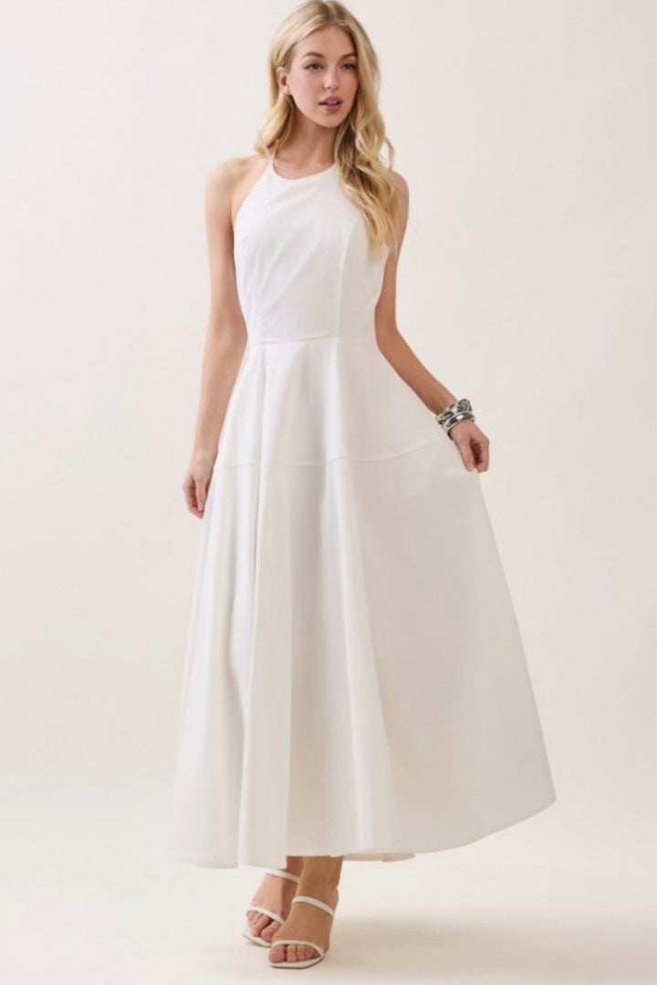 Nellie Halter Maxi Dress