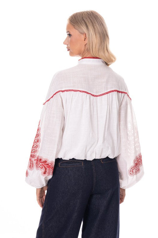 Brookline Embroidered Top