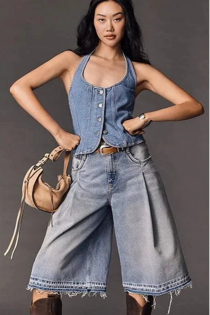Jamie Pleated Bermuda Shorts