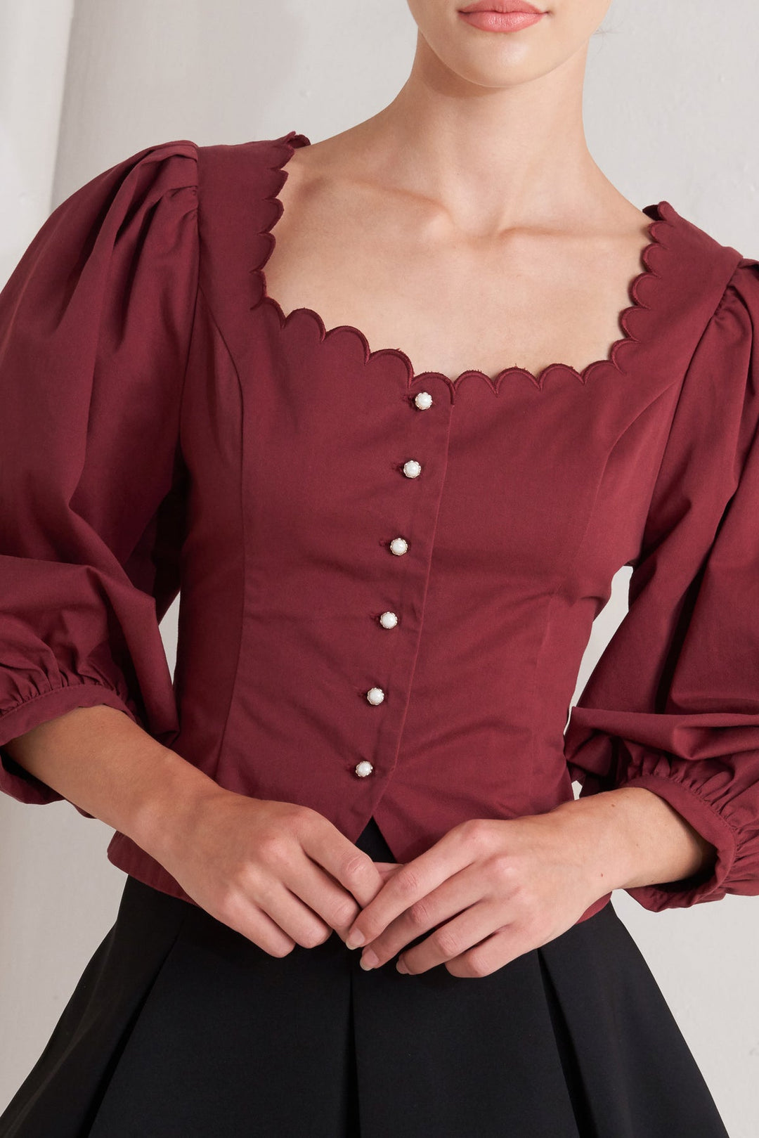 Thats Amore Scalloped Top