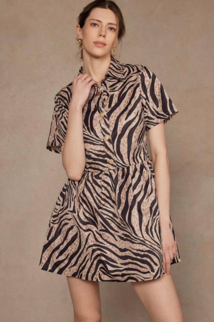 Elouise Zebra Dress