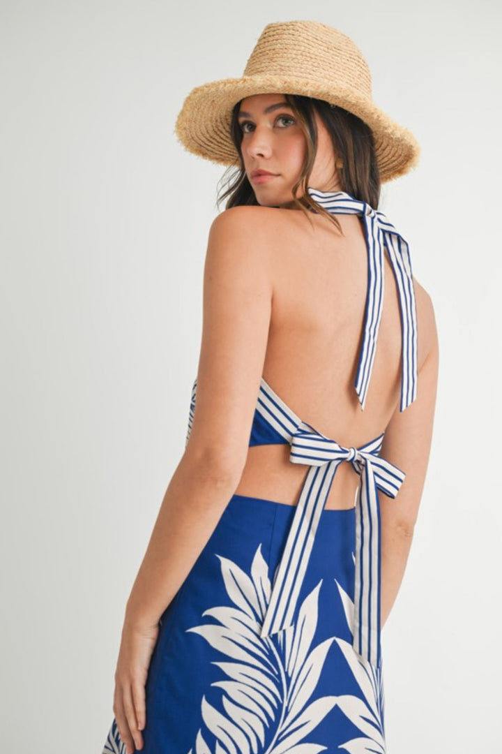 Drift Halter Neckline Mini Dress