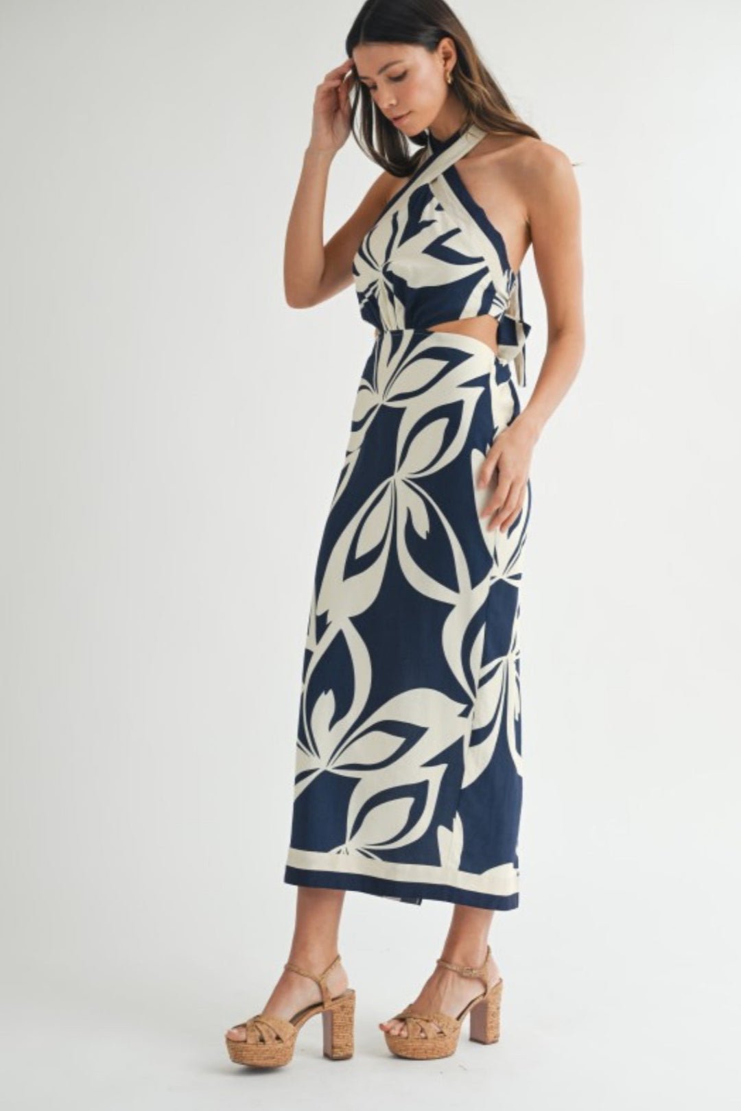 Narah Halter Neckline Midi Dress