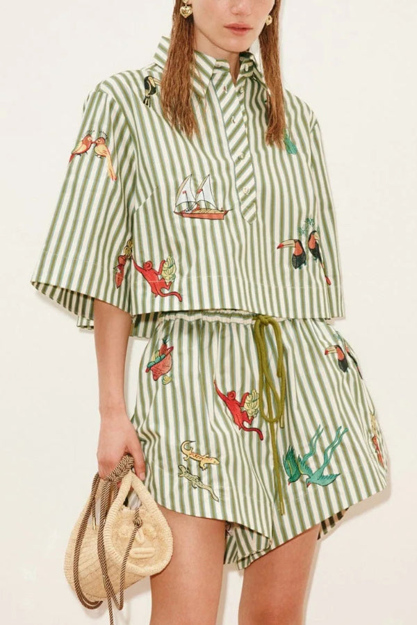 Summer Whim Embroidered Shorts