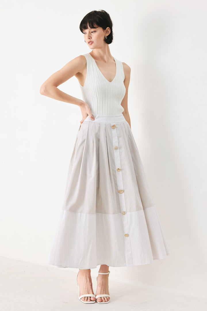 Coastal Poplin Skirt