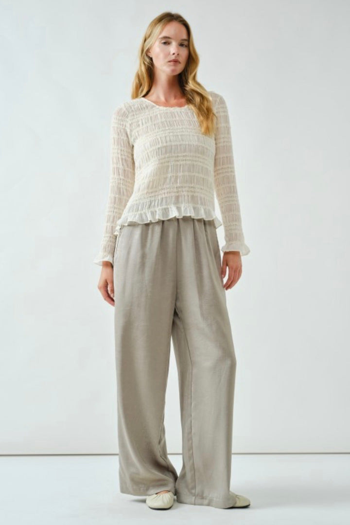 Arlene Crinkle Satin Bottoms