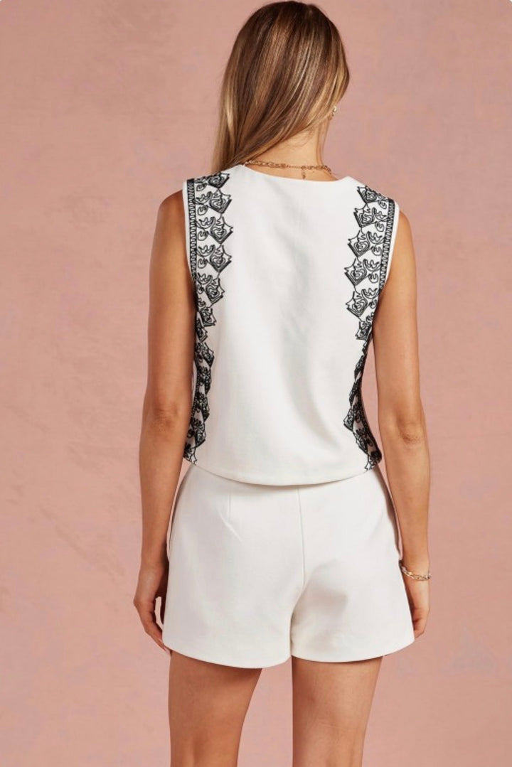 Iconic Embroidered Vest