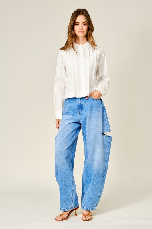 Modern Day Side Slit Jeans