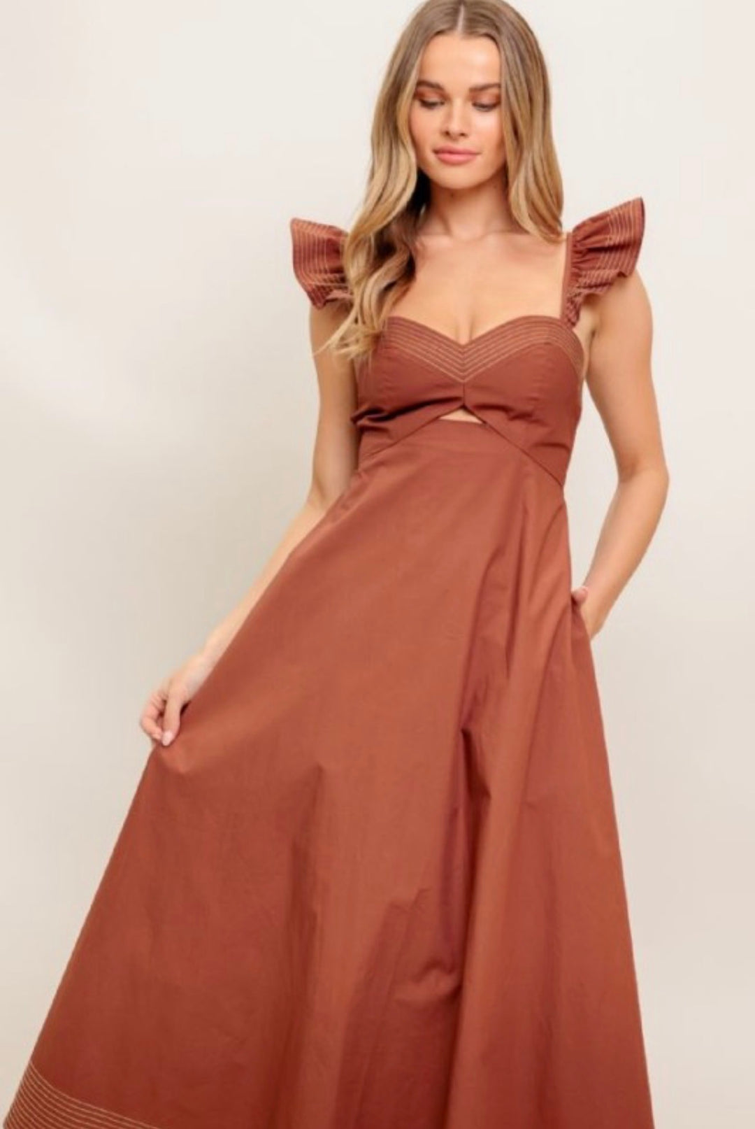 Steph Poplin Midi Dress