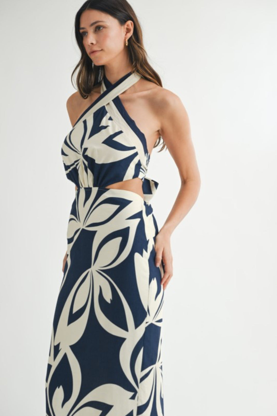 Narah Halter Neckline Midi Dress