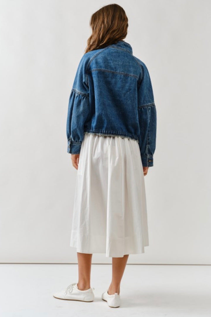 Chelsea Balloon Sleeve Drawstring Jacket