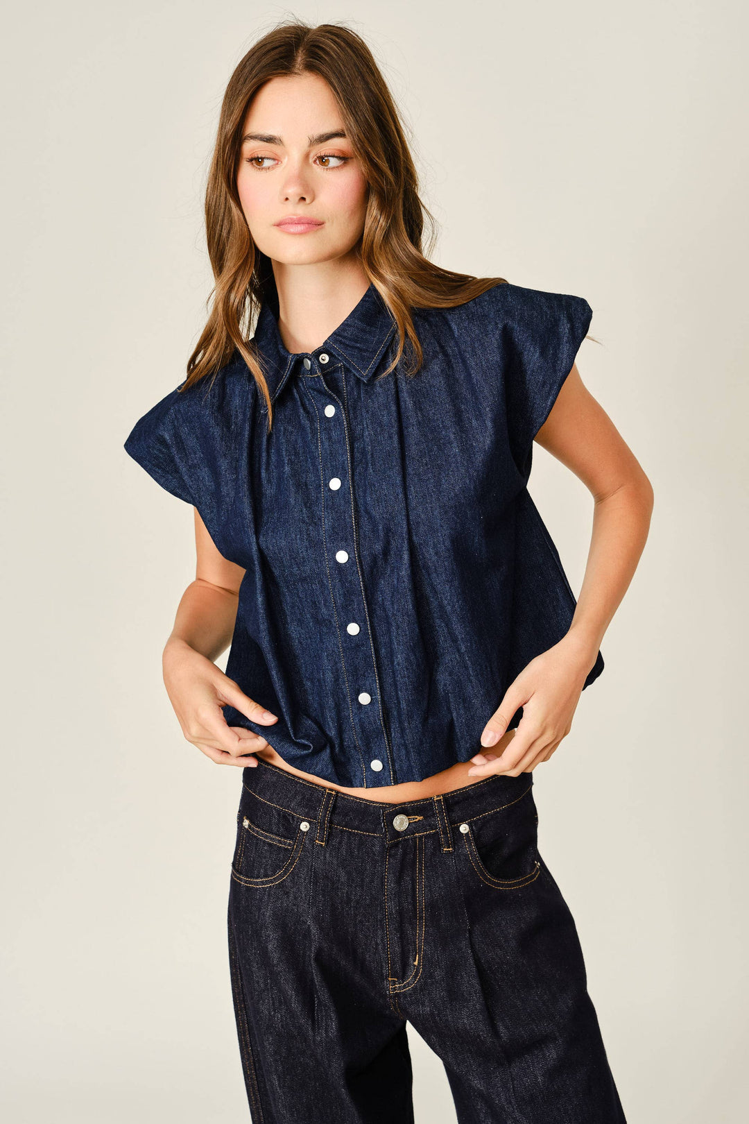 Nightfall Bubble Denim Top