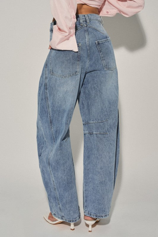 Wild Honey Barrel Jeans