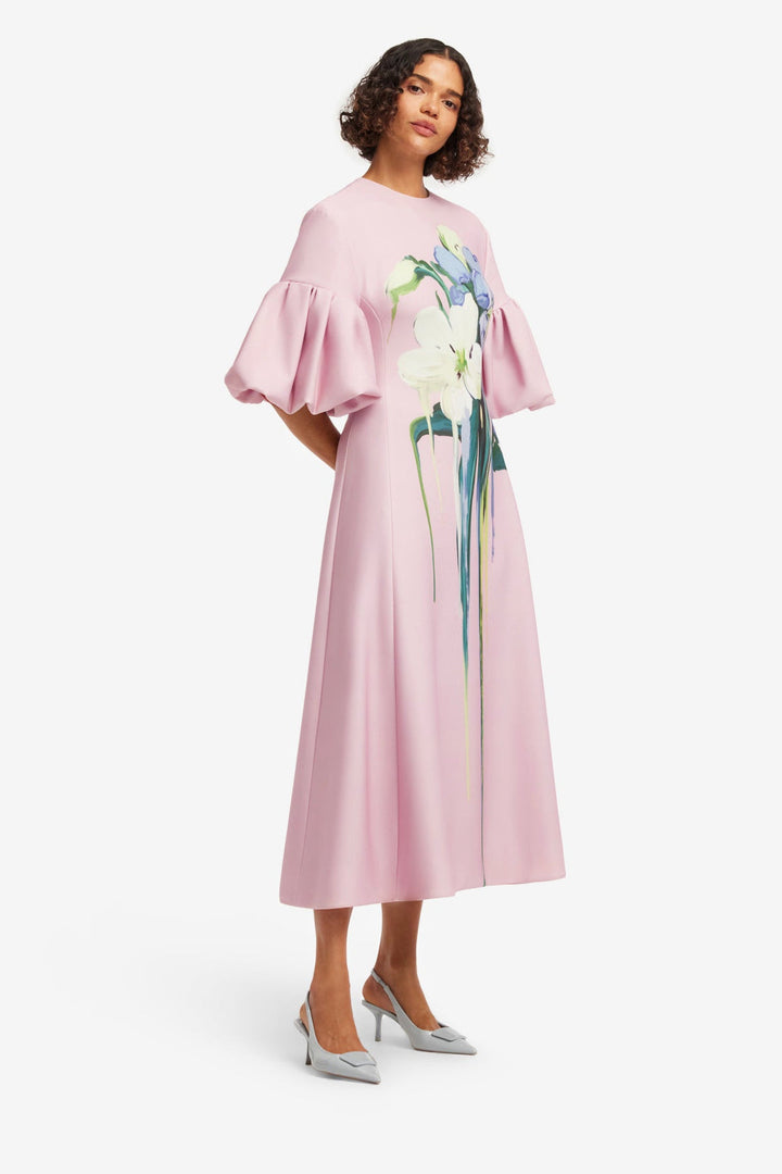 Timeless Puff Sleeve Midi Dress